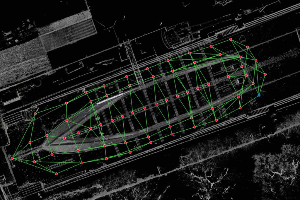 Conway Castle Scan network plan view